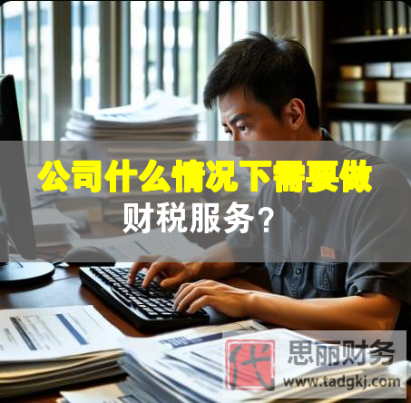 公司什么情況下需要做財(cái)稅服務(wù)？