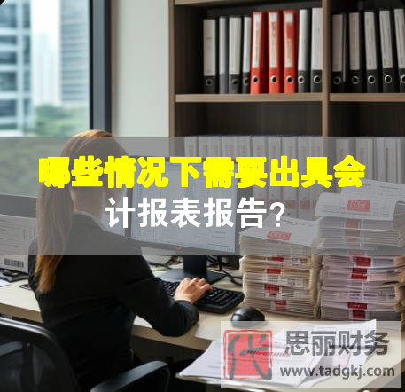 哪些情況下需要出具會計報表報告？