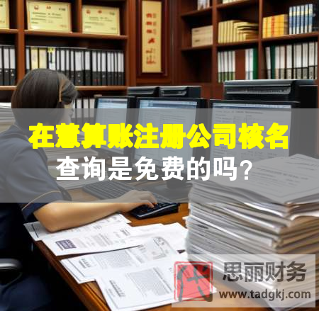 在慧算賬注冊(cè)公司核名查詢是免費(fèi)的嗎？