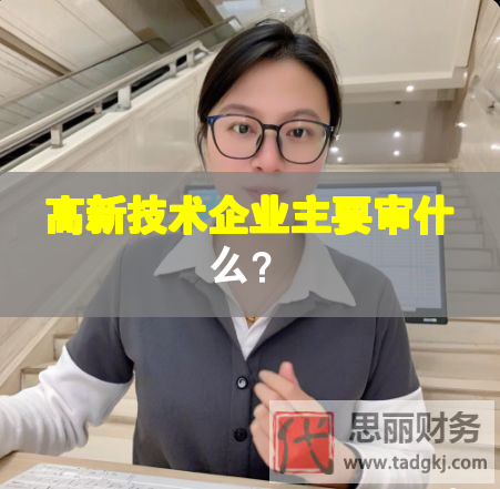 高新技術(shù)企業(yè)主要審什么？